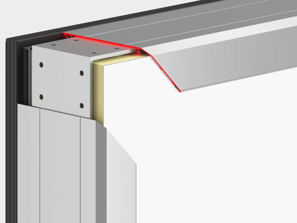 Aluminiy ramkada PIR-panellar komplekti.